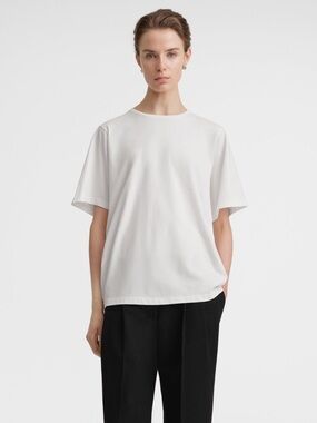 Toteme Oversized Cotton Tee Off-White